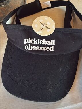 Pickleball Obsessed  Black Visor